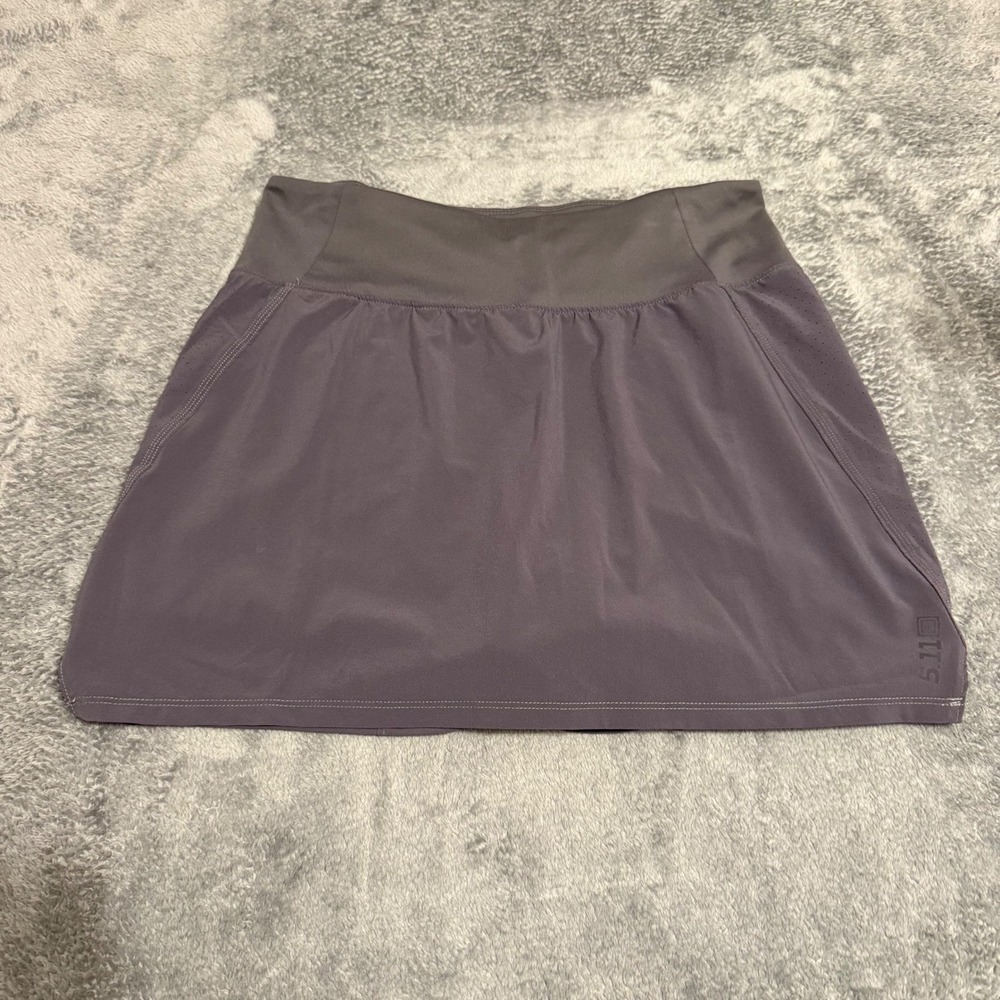5.11 Tactical Womens Skort Dark Gray Athletic Hiking Skirt Built-in Shorts Med